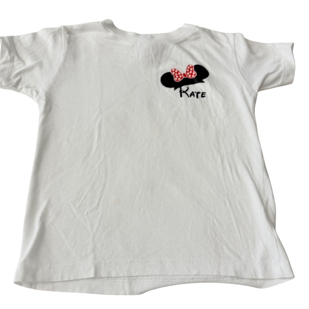 USA Strong Kids Minnie Mouse Kate Graphic T-Shirt White 3T‎ Short Sleeve Cotton